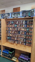 Load image into Gallery viewer, 48" wide, 36" deep, 72" tall with 16 1/2" deep shelves, and a 9" top plate - our gondolas maximize the amount of merchandise you can display in 12 square feet.