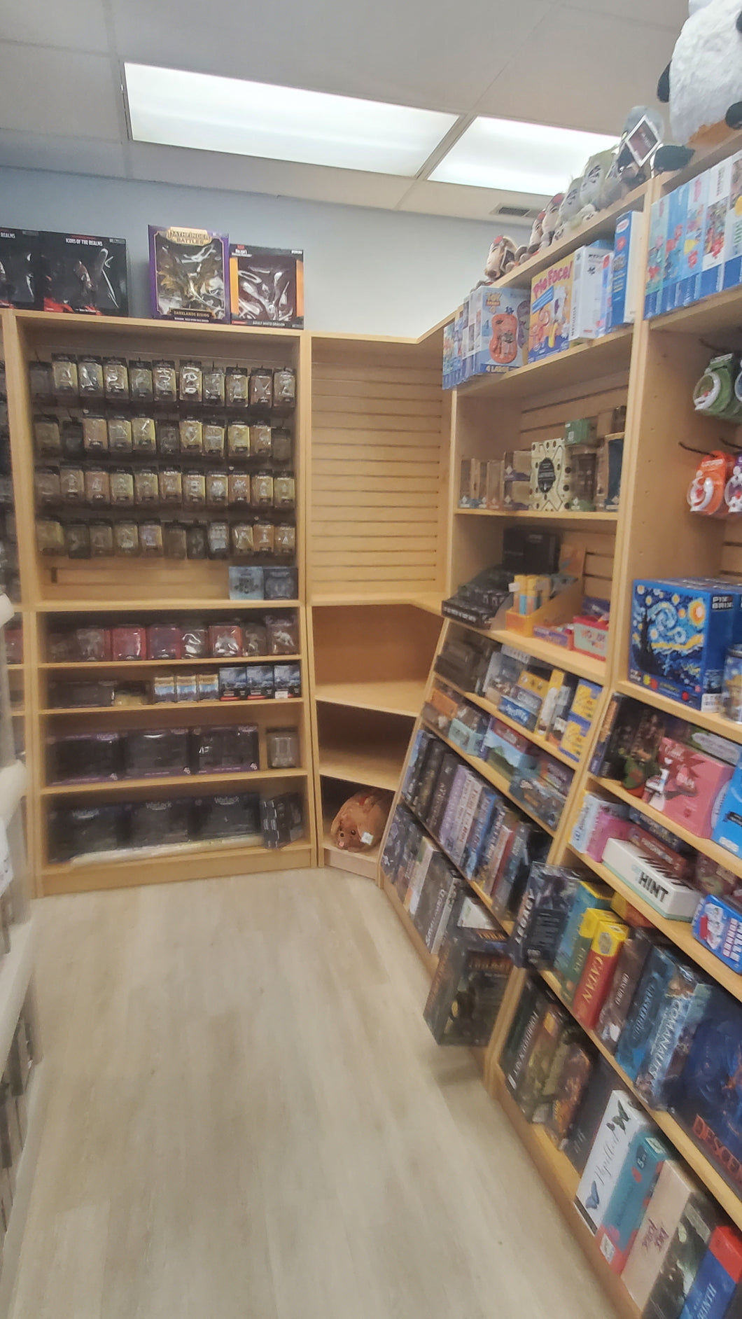 Wall Bookcase Display with Angled Base